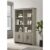 XUOXFUTZIG Gray Oak Bookcase Shelf Tall Freestanding Display Cabinet