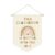 XYDEG Boho Nature Cute Classroom Wall Art Decor,This Classroom Is Better with You in It Linen Canvas Banner, Rainbow Welcome Sign Wall Hanging Pennant Flag Banner for Preschool, 15x11in