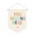XYDEG Welcome Sign for Boho Classroom, You Belong Here Inspirational Linen Canvas Banner, Classroom Must Haves, Schoolgirl Style Classroom Wall Hanging Pennant Flag Banner for Preschool Decor,15x11in