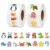 Xzentira 1000 Pcs Animal Stickers for Kids, 2 Rolls with 16 Wild and Ocean Animal Designs, Teacher Reward Stickers for Classroom, Potty Training, Scrapbooking, Birthday Party Favor Bag Fillers