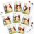 XZENTIRA 16Pcs Farm Animal Paint Kits, Adopt a Farm Animal Party Favor, Wooden DIY Painting Craft Set, Farm Themed Goodie Bag Fillers for Kids Birthday Party Supplies