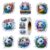 Xzentira 500pcs Holographic Soccer Sticker Roll, Sports Decals for Kids, Boys, Girls, Teens, Adults, Water Bottles, Notebooks, Envelopes, Luggage, Scrapbooking, Party Supplies & Birthday Favors