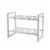 XZSDGKM White Drain Rack, Stretch Stainless Steel Kitchen Bathroom Household Dish in the Sink Spice Jar Tableware Storage Box