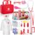 XZZO Doctor Kit for Kids, 36 Pcs Pretend Doctor Playset kit for Toddlers 3-5 with Medical Bag & Real Stethoscope ,Toddler Doctor Play Set for Boys and Girls Fun Role Playing Game Doctor Play Gift