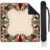 Y3NNI STUDIO Personalized Mahjong Mat, Paper Tree Christmas Design, Custom Name or Monogram, Smooth Noise Reducing Surface with Carrying Bag for Tile Game Night, Portable Table Cover