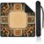 Y3NNI STUDIO Personalized Mahjong Mat, Skeleton Picnic Flowers in Navy Orange and Cream, Custom Name or Monogram, Smooth Noise Reducing Surface with Carrying Bag for Tile Game Night