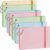 Yahenda 400 Pcs Graph Paper Index Cards 3×5 Inch Colored Grid Paper Flashcards with Rings Waterproof Covers Notecards Flash Cards for Studying Learning Math Engineer Back to School Office Supplies