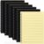 Yahenda 6 Pcs Spiral Notebooks Bulk, A5 8.3 x 5.5 Inch College Ruled Lined Notebooks, 100 Pages Soft Cover Journals for Students Classroom Office Back to School Supplies (Yellow Inner Pages)