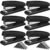 Yahenda 6 Pieces Metal Desktop Stapler with Staples Heavy Duty 25 Sheet Capacity Black Remover Stapler for Desk Office School