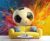 YAHLIGU Splash Soccer Wallpaper, Graffiti Sport Mural for Bedroom