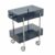 Yajuyi Acrylic Storage Cart Rolling Utility Cart Organizer Trolley Shelf with Transparent Body and Contemporary Style for Airy Look Suitable for Living Table
