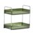 Yajuyi Desk Organizer Rack Desktop Organizer Stackable 2 Tier Cosmetic Organizer Storage Shelf Shelf PP with Stainless Steel Pipe Suitable for