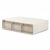 Yajuyi Desktop Storage Tray Three Drawer Organizer Box Bin With Clear View Drawers Modular Stackable PET Frame For Tools And Accessories Suitable for computer desks home workspaces dorm setups