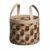 Yajuyi Handwoven Storage Basket Leather Tote Bin Organizer With Reinforced Handles Portable And For beauty products hair dryers suitable for vanity bedroom dresser