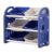 Yajuyi Kids Toy Storage Organizer Storage Box with Bins 3 Tier Toy Storage Rack Playroom Furniture for Study Room Books Toys Storage, Dark Blue