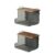 Yajuyi Kitchen Wall Storage Rack Wall Mount Mesh Basket Shelf Organizer With Wooden Top Board Foldable Frame For Vertical Space Saving Suitable for kitchens pantry organization office break rooms