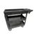 Yajuyi Portable Folding Cart Utility Tray Shelf Organizer with Molded Compartments Structure Suitable for Laundry Room Hospital Use, Large Three-Layer Tool Cart