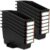 Yakydesign Classroom Book Bins Set of 12 Versatile Storage Organizers Sturdy Magazine and Binder Holders for Classroom Teachers School Supplies Library Organization（Black）