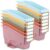 Yakydesign Classroom Book Bins Set of 12 Versatile Storage Organizers Sturdy Magazine and Binder Holders for Classroom Teachers School Supplies Library Organization（Groovy）