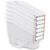 Yakydesign Classroom Book Bins Set of 6 Versatile Storage Organizers Sturdy Magazine and Binder Holders for Classroom Teachers School Supplies Library Organization（White）