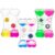 YANZHE Double Heart Shape Liquid Motion Bubbler for Kids and Adults, Built-in Random Style Rotating Windmill,Liquid Motion Bubbler Sensory Toys,Liquid Timer for Sensory Play (3 Pack)