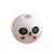yanzunlrn 100 Pcs/Set Animal Wooden Beads 20mm Wooden Ball with Face Natural Wood Beads for Necklace Jewelry Making