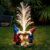 Yardancer Solar Gnome Garden Statues，LED Lights Outdoor with 7 Multi-Color Changing Modes Solar Garden Decor Yard Lights Outside Patio Lawn, Gifts for Mom Grandma Women Birthday