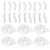 Yardenfun 300pcs Disposable Pe Plastic Bowl Covers Food Storage Covers Elastic Food Preservation Wraps for Kitchen Use