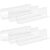 Yardwe 20 Pcs Transparent L-Shaped Shelf Dividers Plastic Shelf Dividers for Supermarket Shelves Cabinets Closet and Kitchen Pantry Organization 7.87 X 2.36 X 1.18 in