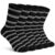 Yaremooe Black Striped Crew Socks for Women – Cotton Cozy Casual Socks for Women 5 Pairs, Size 6-10