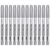 YARNOW 12pcs Silver Metallic Marker Pens with Comfortable Grip and Smooth Pen Appearance for Craft Decorations and Calligraphy on Glass Bottles and Pottery