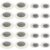 YARNOW 200pcs Glow-in-the-Dark Craft Eyes with 360° Rotating Eyeballs Plastic and Resin Material for Craft Projects Decoration