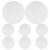 YARNOW 8pcs Round Canvas Boards for Painting – 6 Inch Artist Canvas Panels – Blank Drawing Boards for Oil Acrylic Watercolor DIY Drawing & Kids Painting Crafts