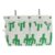 YARNOW Bedside Hanging Storage Bag Cotton Linen Iron Creative Organizer