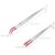 YARNOW Stainless Steel Tweezers 6.14 Inch Length High Precision 5pcs with Rubber Tips, Non-slip Ergonomic Design, Ultrafine Tips for Electronics Repair and Gemstone Setting