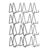 Yayiing 12 Pack 6 Inch Metal Plate for Display Matte Black Easel Stand for Sign Books Small Picture Frame Holders for Collectibles Plaques for Home Use