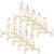 YAYODS 10 Pack Plate Stands for Display 4 Inch Iron Easel Stand Holder, Foldable Plate Picture Holder Display Stand for Photo Frames Decorative Books Arts, Gold