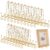 YAYODS 20 Pack Plate Stands for Display 4 Inch Iron Easel Stand Holder, Foldable Plate Picture Holder Display Stand for Photo Frames Decorative Books Arts, Gold