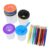 Ycauty 10 Piece Kids Paint Set, Anti-Spill Paint Cups with Coloured Lids and Brushes, Toddler Pots