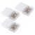 Ycauty 300pcs Clear Thumb Tacks with Head Decorative Push Pins for Home Office Organization Stainless Steel
