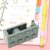 Ycauty Adorable Building Block Shape Desk Tape Dispenser, Easy to Use for Office and School, Portable PP Holder (Green)
