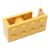 Ycauty Adorable Office Building Block Shape Adhesive Tape Dispenser Easy to Use for Office and School, Portable PP Holder (Yellow)
