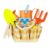 Ycauty Children’s Beach Toy Tool Set for Garden with Carry Bag, Ideal for Outdoor Fun, Gift for Children (23 x 12 x 17 cm)