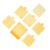 Ycauty Efficient Perfectionist List Management Tool with Holder, Yellow ABS Plastic Box for To Do Lists, Sticky Note Template Set, 5 Stencils, Ideal for Office Workers