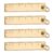 Ycauty Mini Straight Ruler Keyring Small Ruler Set of 4 for Accurate Measurement and Decoration Made of Durable Brass 6cm