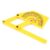 Ycauty Plastic 180 Degree Protractor Ruler for Accurate Angle Measurement At Home or Work, Durable and Foldable Design