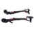 Ycauty Portable Adjustable Exotic Skeleton Seat for Outdoor Fishing Work – Lightweight PA Fiberglass Chairless Seat for Adults, Black Red