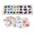 Ycauty Wooden Animal Fruit Shape Matching Card Game For Toddlers 2 To 4 Years Old, Educational Memory Toys For Cognitive Skills Development, 6 Sets Shade Cards 36 Wooden Blocks