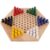 Ycauty Wooden Chinese Checkers Game, Classic Hexagonal Strategic Board Game for Children and Family