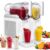 YDBMY Slushie Maker Machine, Double-Tank Ice Cream Machine, 550W Touch Screen, Self-Cleaning, Kid Lock, Stainless Steel Cold Drink Device for Café, 2L Capacity